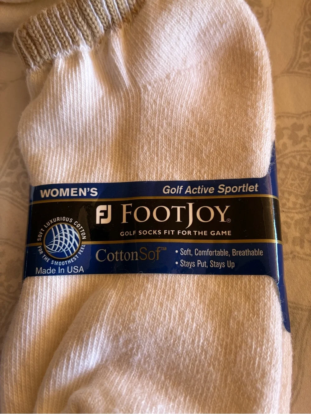 NWT FOOTJOY COMFORTSOF ROLLTOP GOLF SOCKS - 3 Pair
